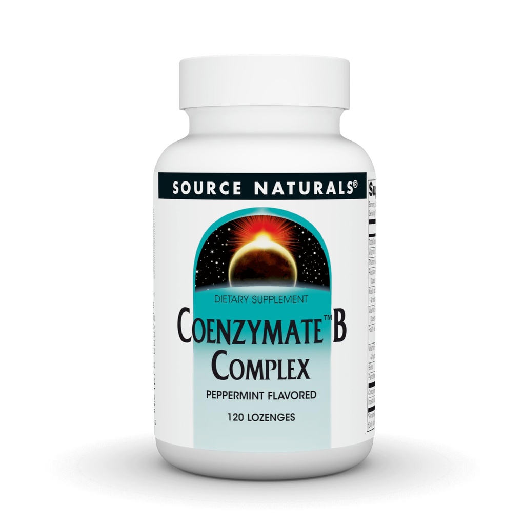 מקור Naturals Coenzymate B Complex - Peppermint Flavor that Melts in Mouth - ויטמין B - 120 Lozenges