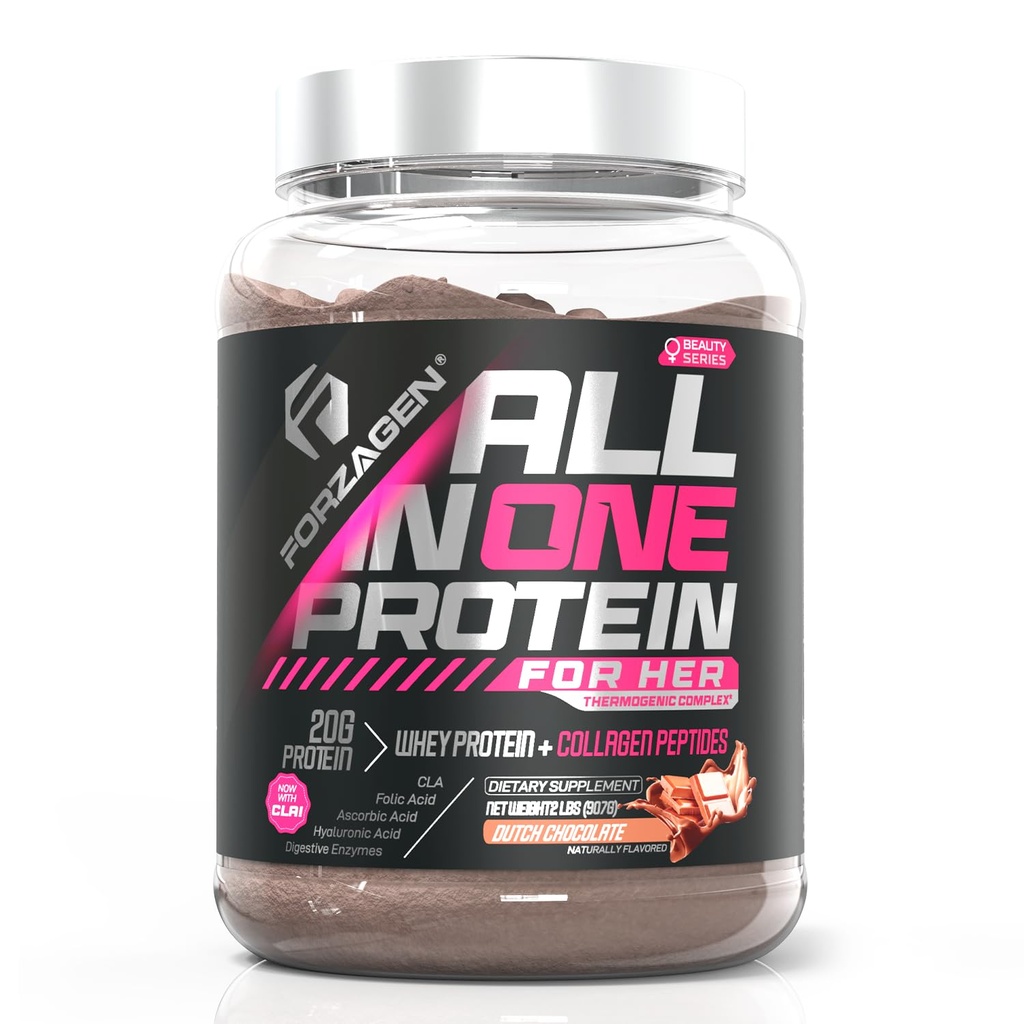 Forzagen All in One Protein for Her | אבקת החלבונים של נשים עם Multi Collagen Peptides משרתים
