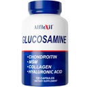 ALFA VITAMINS Alflexil Glucosamine, Chondroitin & Collagen תוסף, Gluten חינם, תומך משותף, עצמות וברך, כולל MSM & Hyaluronic Acid עבור ניידות & בריאות משותפת, 120 קפסולות