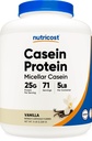 אבקת חלבון תזונתית 5lb Vanilla - Micellar Casein, Gluten Free, non-GMO
