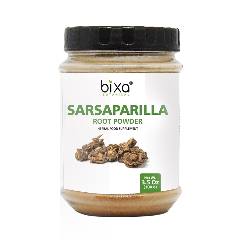 bixa BOTANICAL Sarsaparilla Root אבקת (HEMIDESMUS INDICUS) - 100g(3.5 Oz) Pack של 1