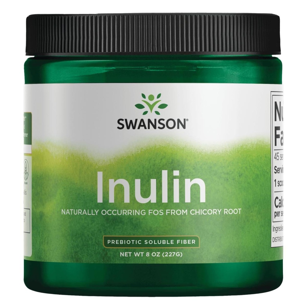 Swanson Inulin - טרוםביוטיקה Soluble סיבים אבקת קידום בריאות העיכול - באופן טבעי Occurring FOS מ Chicory Root תמיכה הכוללת ביצועים - (8 oz כל)