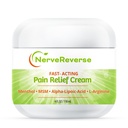 NerveReverse - neuropathy Pain Relief Cream for Feet, Hands, Legs Toes 4 גדול OZ. JAR מהיר, קרם כוח מקסימלי עם 4% Menthol, MSM, L-Carnitine, L-Arginine, ויטמין E, ויטמין B6