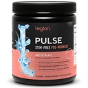 LEGION Pulse Pre Workout תוסף - All Natural Nitric Oxide Preworkout Drink to Boost Energy, Creatine Free, Sweetened, Alan Betaine, Citrulline, Alpha GPC (Caffeine Free Arctic Blast)