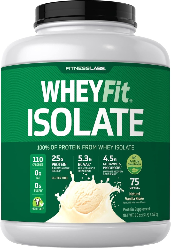 Whey Protein Isolate WheyFit (Natural Vanilla Breeze), 5 lb (2.268 ק"ג) בקבוק