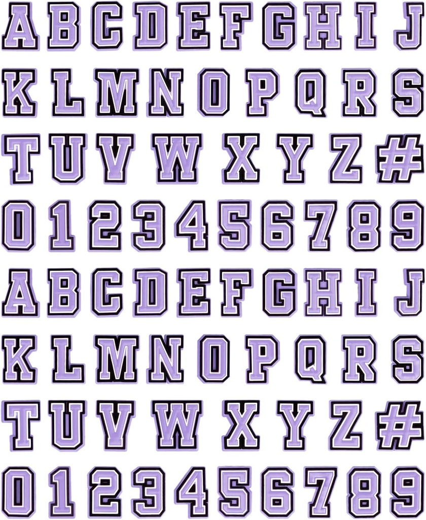 74 Pack Letter קישוט לחשים 0-9 # מספר, אלפבית ABC-Z Characters, ספורט בית קישוט DIY עבור Boy Girl Men and Adults