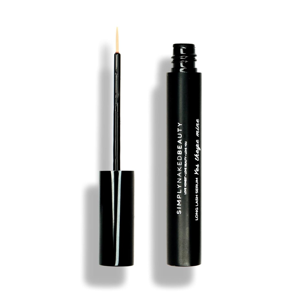 Lash Growth Serum & Brow Enhancer (5 מ"ל) Get Longer, Fuller Eyelashes ב 12 ימים - Natural & Plant Based Peptides for Healthy Brow & Lash Growth - Cruelty Free Lash Serum by Just Naked Beauty