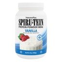 NaturesPlus SPIRU-TEIN, Vanilla - 4 lbs - גידול חלבון מבוסס צמחי - non-GMO, Vegetarian, Gluten Free - 60 משרתים