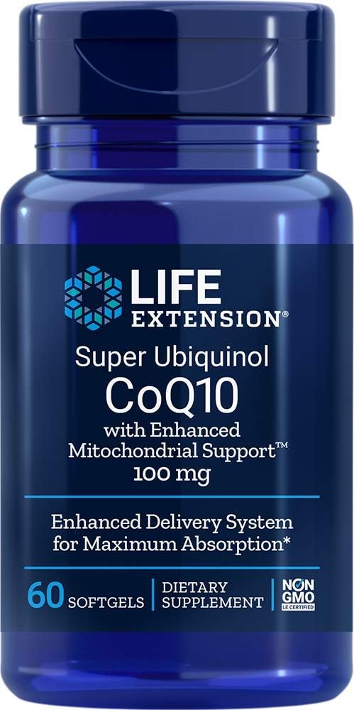 Super Ubiquinol CoQ10 עם תמיכה משופרת Mitochondrial 100 מ"ג 60 Softgels (Pack של 2)