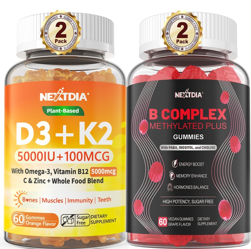 D3 5000 IU + K2(MK-7) 100 mcg + טבעוני Supe