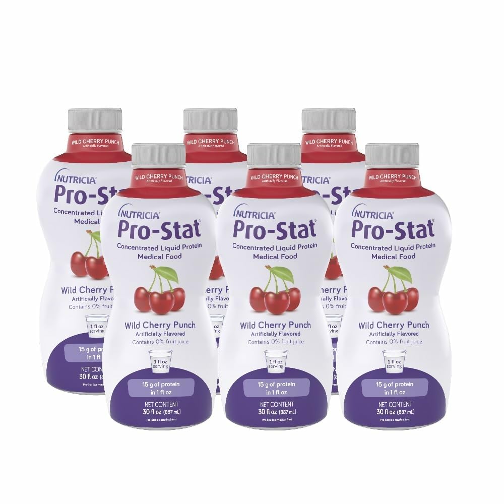 Pro-Stat Concentrated חלבון נוזלי - Wild Cherry Punch, 30 Fl Oz בקבוק (Case of 6)