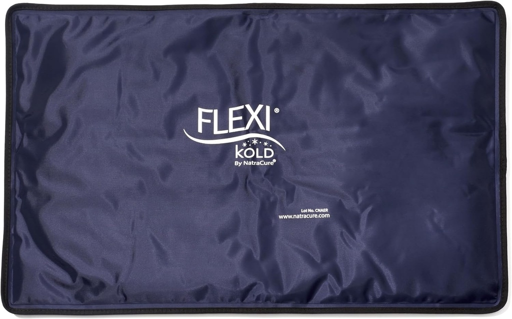 FlexiKold אקסטרה גדול Gel Soft FlexiKold Pack for Injuries - Ice Compress, Ice Pad, & Flat Ice Wrap for Post Surgery for Injuries of Shoulder, HIPS & Full Back - XL - Over size 13" x 21.5