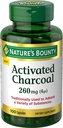 Nature's Bounty מופעל Charcoal 260 מ"ג, 100 קפסולות, תוספי תזונה לתמיכה בסגנון חיים בריא