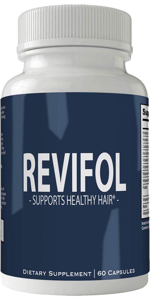 Revifol שיער עור וציפורים תוסף - מתקדם צמיחה ייחודית ויטמין ומינרלים עם biotin - Gluten Free 60 קפסולות - שיער Lash Skin וציפורים כוח נוסף פורמולה הצמיחה Booster