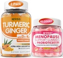 2 Pack Turmeric ג'ינג חניכיים + 1Pack Menopause תוספת מלא חניכיים