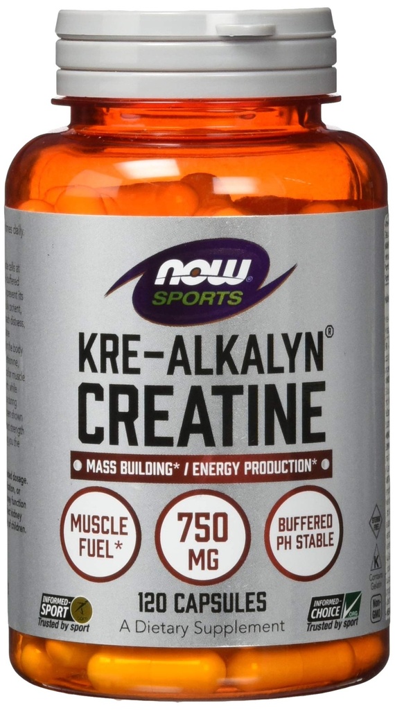 Now Foods Kre-Alkalyn Creatine - 120 קפסולות