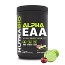 NutraBio Alpha EAA - All-Day Amino Acids עבור צמיחה שרירים ושיקום - Amino Acids חיוני עם nootropics & Fitogens- Full Spectrum EAA BCAA אבקת - 30 לשרתים - צ'רי לים סליקוש