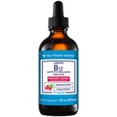 ויטמין Shoppe נוזל B12 Methylcobalamin - ייצור אנרגיה - 1000 MCG - Raspberry fl. oz.