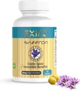 תוסף ExIR Saffron | תומך להתמקד, הרגלי אכילה בריאים, Mood, Metabolism, 60 טבליות