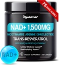 NAD+ עם Trans-Resveratrol, Red Wine, Quercetin & ויטמין C - תומך ב- Cellhealth & Healthy Aging-150 קפסולות המיוצרות בארה"ב