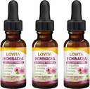 Lovita Echinacea לחלץ נוזל | 1 FL OZ | 350 מ"ג לכל המשרתים | הרחבה של Herb Tincture