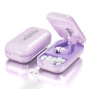 DUBSTAR Small Pill Cutter, Pill Cutter Splitter for Small and Tiny Pills, Portable Pretty Pill Cutters for Large Pills, Cuts Tablets for Purse Pocket (Pill Cutter, Purple)