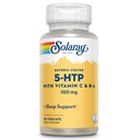 SOLAרי 5 HTP תוספת עם ויטמין C & B-6 - תוספי שינה ותמיכה Serotonin Synthesis - מעבדה מאומתת, 60-Day החזר הבטחת - 60 משרתות, 60 Enteric Coated VegCaps