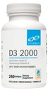 XYMOGen D3 2000 - ויטמין D3 2000 IU (50 mcg) - תוסף ויטמין D גבוה לצריכת בריאות החיסון, העצם + בריאות הלב (240 Softgels)