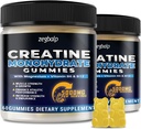 Creatine Monohydrate Gummies 5g עבור גברים ונשים - סוכר חינם קראטין חניכיים 5000 מ"ג עם Magnesium Turate, L-Taurine, ויטמין B 6 & B12 עבור תמיכה שרירים, אנרגיה Boost, Pre-Workout, 120 ספירה