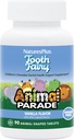 NaturesPlus Animal Parade Tooth Fairy Children's Chewables - Natural Vanilla Flavor - 90 Animal-Shaped Tablets, Pack of 2 - Dental Health Supplement - Vegetarian, Gluten Free - 90 סה"כ