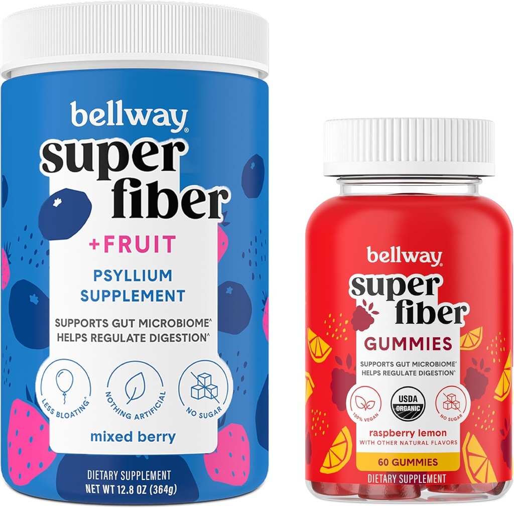 Bellway Super סיבים אבקה + פירות, מעורב ברי סופר סיבים חניכיים
