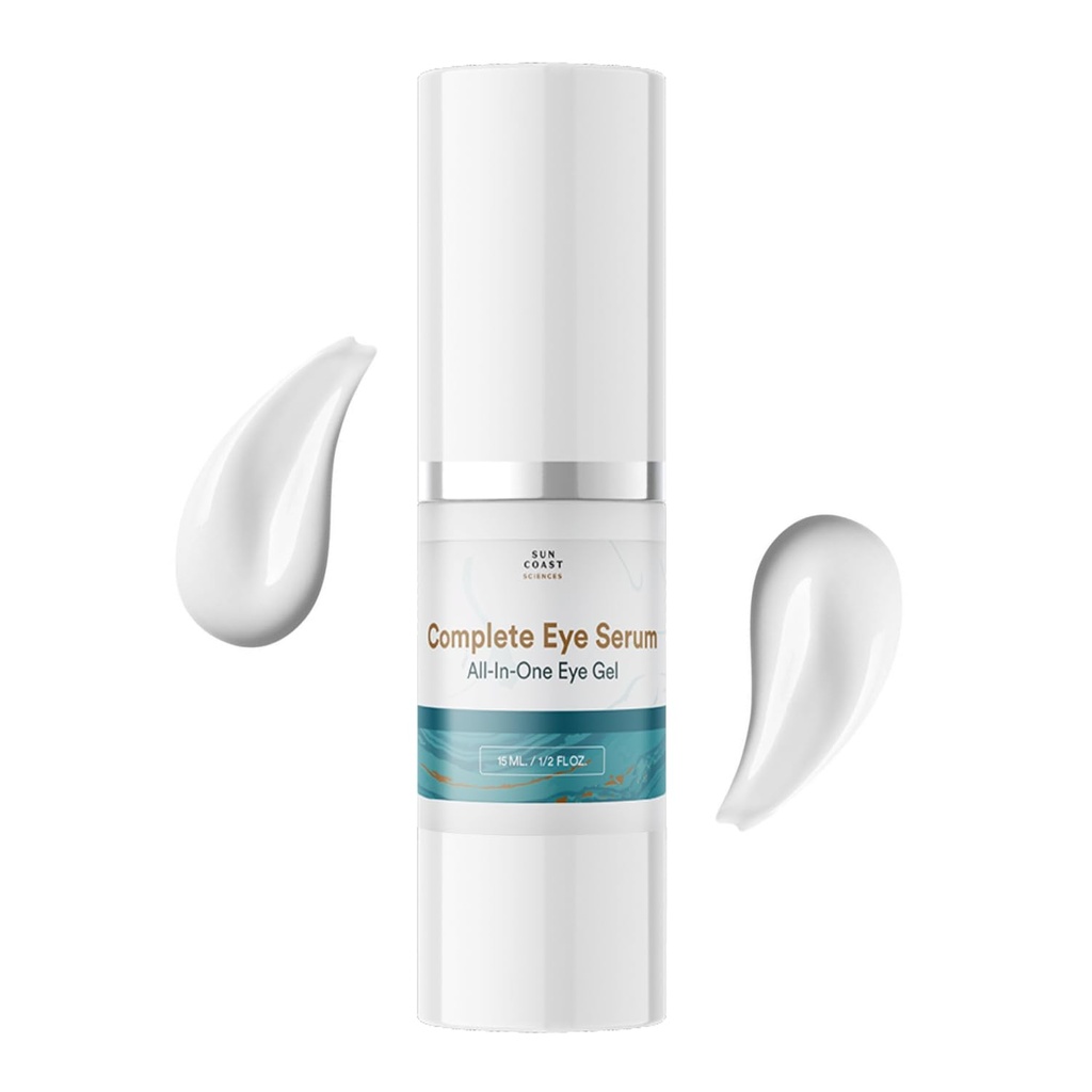 Sun Coast Sciences - Complete Eye Serum מאת ד"ר מארק רוזנברג עבור Wrinkle Reduction, Dark Spot Fading ו-Under-Eye Bags Treatment (Pack of 6)