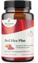 BIOACTIVE NUTRIENTS Red Rice Plus תוסף - 240 קפסולות ירקות - תערובת קניינית של Turmeric, Black Pepper, קייאן פפר, שורש ג'ינג'ר ורוזמרי - תמיכה כולסטרול