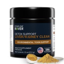 4 Leaf Rover Dog Liver Support - עם חלב אורגני איתל & Mushrooms - עם Kidney Support - Detox & ניקויse - Veterinarian Formulated
