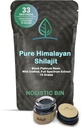 Holistic Bin Shilajit Resin - ההימלאיה Fulvic & Trace - Black Platinum Resin - Shilajit Extract - Mix into Liquids - לשרת Spoon Included - 10g