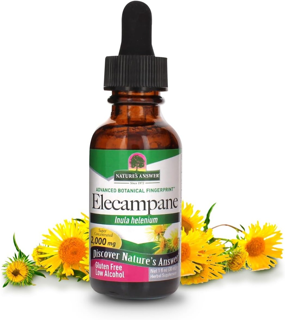 ספרו של Nature's answer Elecampane Root with Organic Alcohol, 1-Fluid Ounce