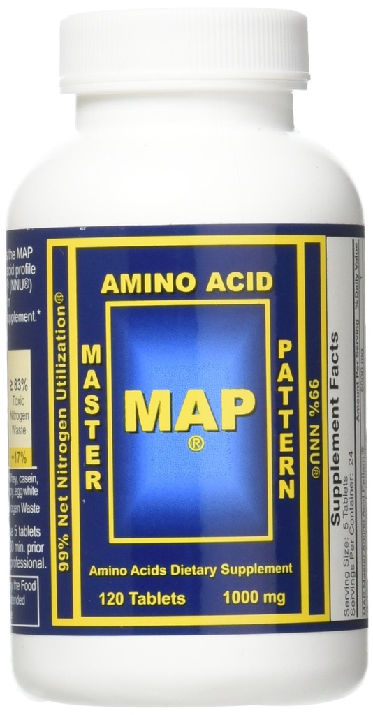 מפה 2 X Master Amino Acid Pattern 1000 מ"ג שריר בניין
