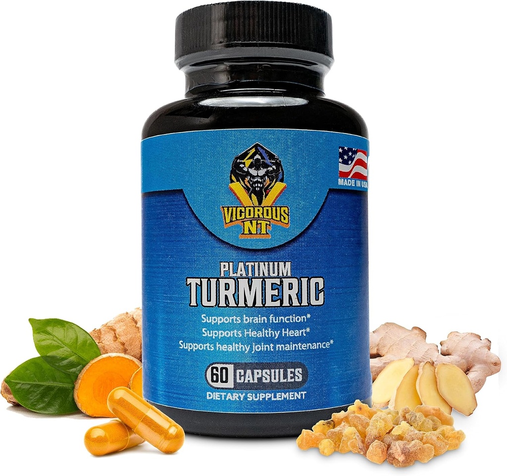 תוסף סטרימינג NT Platinum Turmeric - 95% Curcuminoids - 60 קפסולות