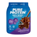 חלבון טהור 100% אבקת חלבון Whey, שוקולד עשיר, 25 גרם חלבון, 1.75 lb (Packaging May Vary)