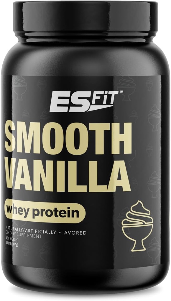 אבקת חלבון Whey - Post Workout Whey חלבון Isolate עבור שריר התאוששות, non-GMO, טעם גבוה, BCAAs, נבדק מוסמך, Smooth Vanilla, 2 פאונד