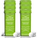 Viter Energy 40 מ"ג Caffeine Mints - סוכר חינם, ויטמין B, טבעוני, Boosts Fast Energyzed Alert Focus, Caffeinated Nootropic גלולות (Speart Flavor, 20pcs, 6 Pack, 120pcs Total)
