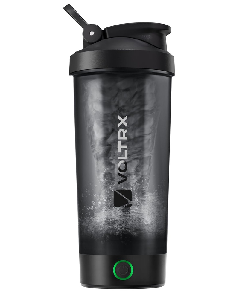 VOLTRX חלבון Shakerבק, Merger USB C Rechargeable Electric Protein Shake Mixer, Shaker Cups forחלבון Shakes ו- Mealחליף Shakes, BPA חינם, 24ozoz