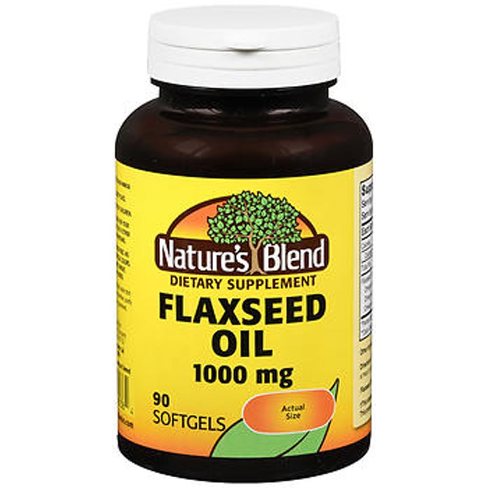 The Nature's Bell Flaxseed Oil 1000mg Gelcaps 90 Ct