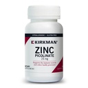 קירקמן - Zinc Picolinate 25 מ"ג - Hypoallergenic - 150 קפסולות צמחוניות - Gluten Free - Casein Free - מינרלים