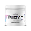 Livingood Daily Pre Pro Post Biotics, תוסף בריאות תזונתי עם Prebiotics של אורגני כחול Agave Inulin, SBO Probiotics, Probiotics for Women & Men, Non GMO, טבעוני, 30 משרתים