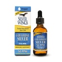 נתיב טבעי שביל Silver Wings Colloidal Silver 50ppm (250mcg) Immune Support Supplement 2 fl. oz. Dropper