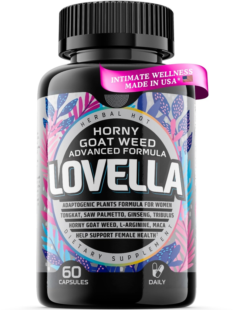 הורנסיגואטווד נשים - Libido Booster לנשים, Mood, Energy, Fast Acting Libido תוסף w. Maca Root, נשים Libido Booster w. גיינסנג, Tribulus, תמיכה הורמונלית, גלולות משופרות - 60ct USA