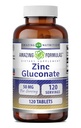 פורמולה מדהימה Znc Gluconate תוסף | 50 Mg Per Serve | Tablet | Non-GMO | Gluten-Free | Made in USA (120 Count)