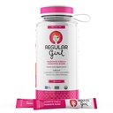 Regular Girl Organic Powder, Starter Kit, Prebiotic Fiber Supplement and Probiotics for Women, 15 Individual Packets & Bottle, Unflavored, 15 Servings