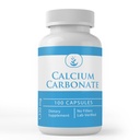 מרכיבים מקוריים טהורים Calcium Carbonate, (100 קפסולות) תמיד טהור, ללא תוספות או מילויים, מעבדה מאומתת